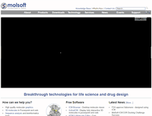 Tablet Screenshot of molsoft.com