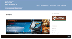 Desktop Screenshot of molsoft.hu